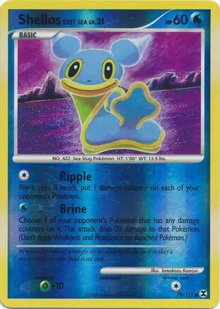 Rising Rivals Shellos East Sea #79/111 reverse holo