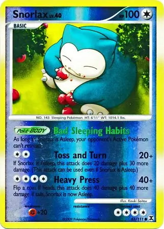 Rising Rivals Snorlax #81/111 reverse holo