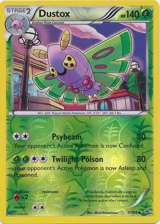 Roaring Skies Dustox #7/108 reverse holo