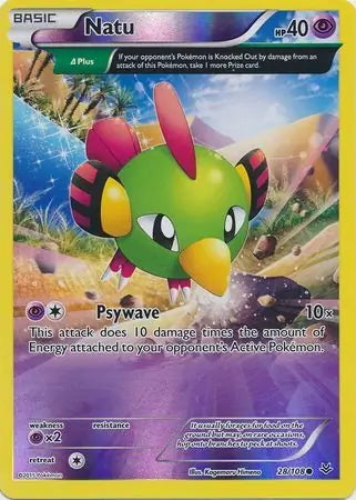 Roaring Skies Natu #28/108 reverse holo