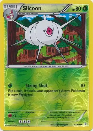 Roaring Skies Silcoon #4/108 reverse holo