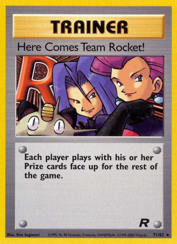 Rocket Set Non Holo Here Comes Team Rocket #71/82 unlimited