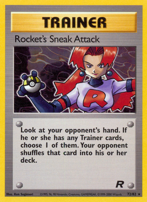 Rocket Set Non Holo Rocket's Sneak Attack #72/82 unlimited