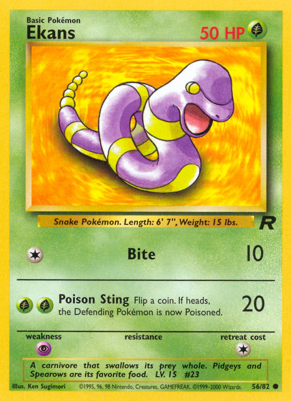Rocket set Ekans #56/82 unlimited