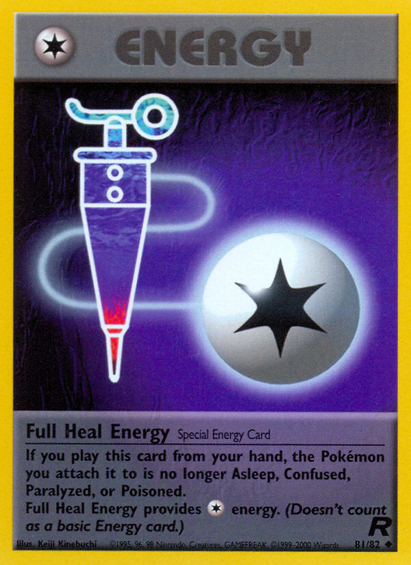 Rocket set Full Heal Energy #81/82 unlimited