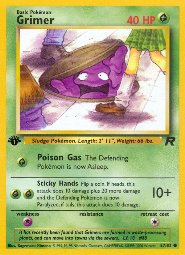 Rocket set Grimer #57/82 first edition