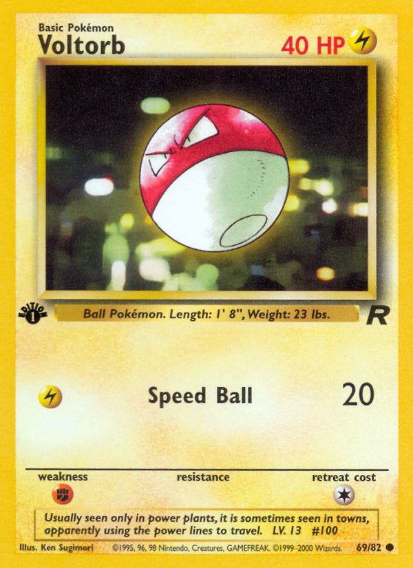 Rocket set Voltorb #69/82 first edition