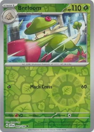 Scarlet & Violet Breloom #4/198 reverse holo