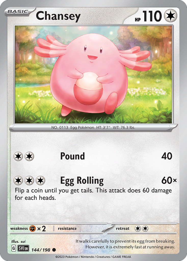 Scarlet & Violet Chansey #144/198