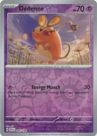 Scarlet & Violet Dedenne #94/198 reverse holo