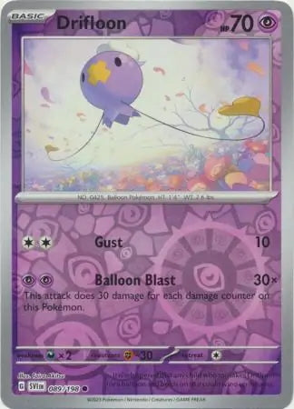 Scarlet & Violet Drifloon #89/198 reverse holo