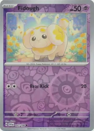 Scarlet & Violet Fidough #97/198 reverse holo