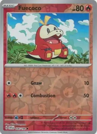 Scarlet & Violet Fuecoco #36/198 reverse holo