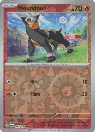 Scarlet & Violet Houndour #33/198 reverse holo