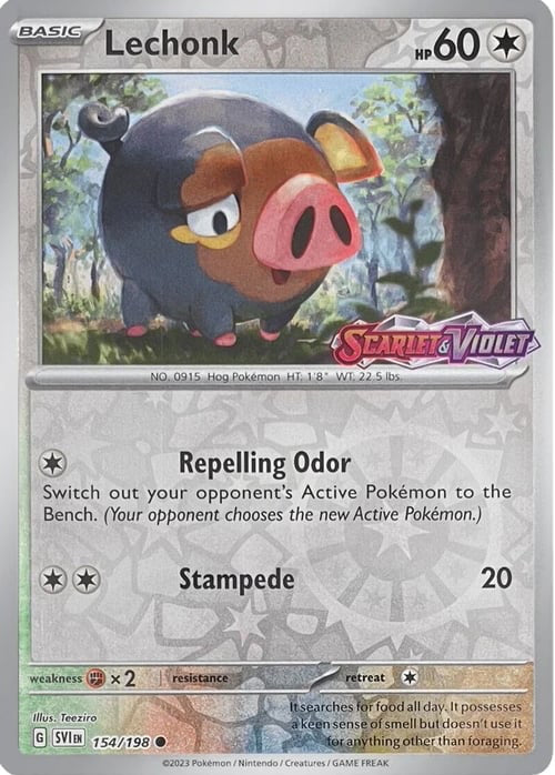 Scarlet & Violet Lechonk #154 Stamped Promo