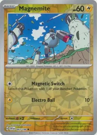 Scarlet & Violet Magnemite #63/198 reverse holo