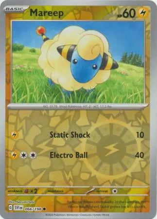 Scarlet & Violet Mareep #66/198 reverse holo