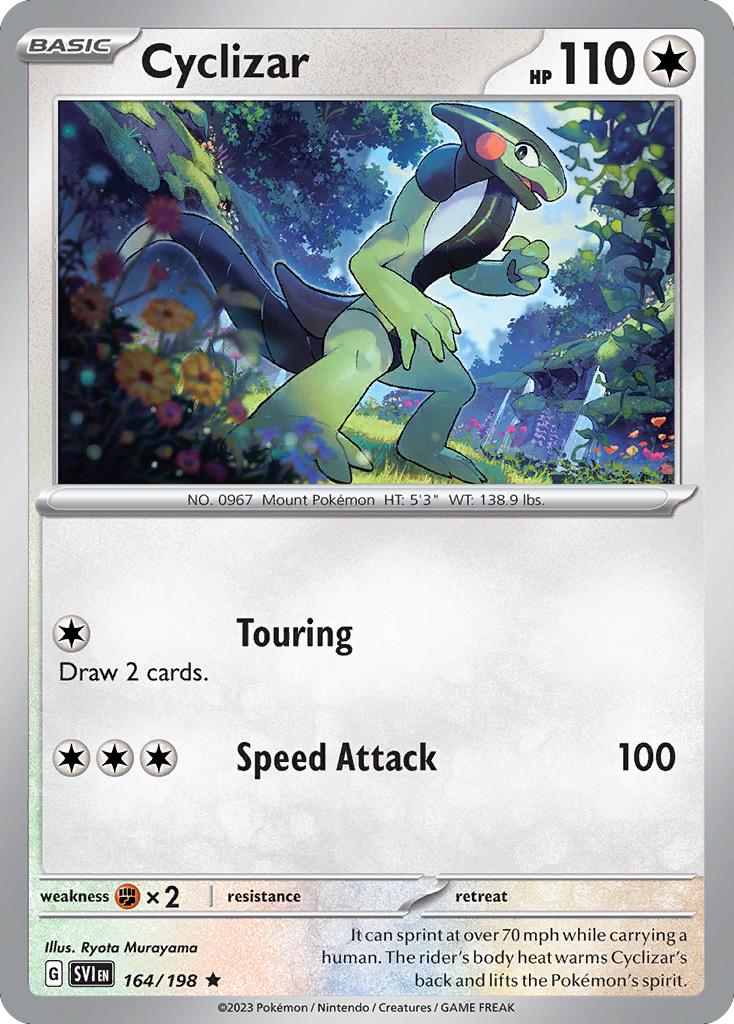 Scarlet & Violet Non - Holo Cyclizar #164/198