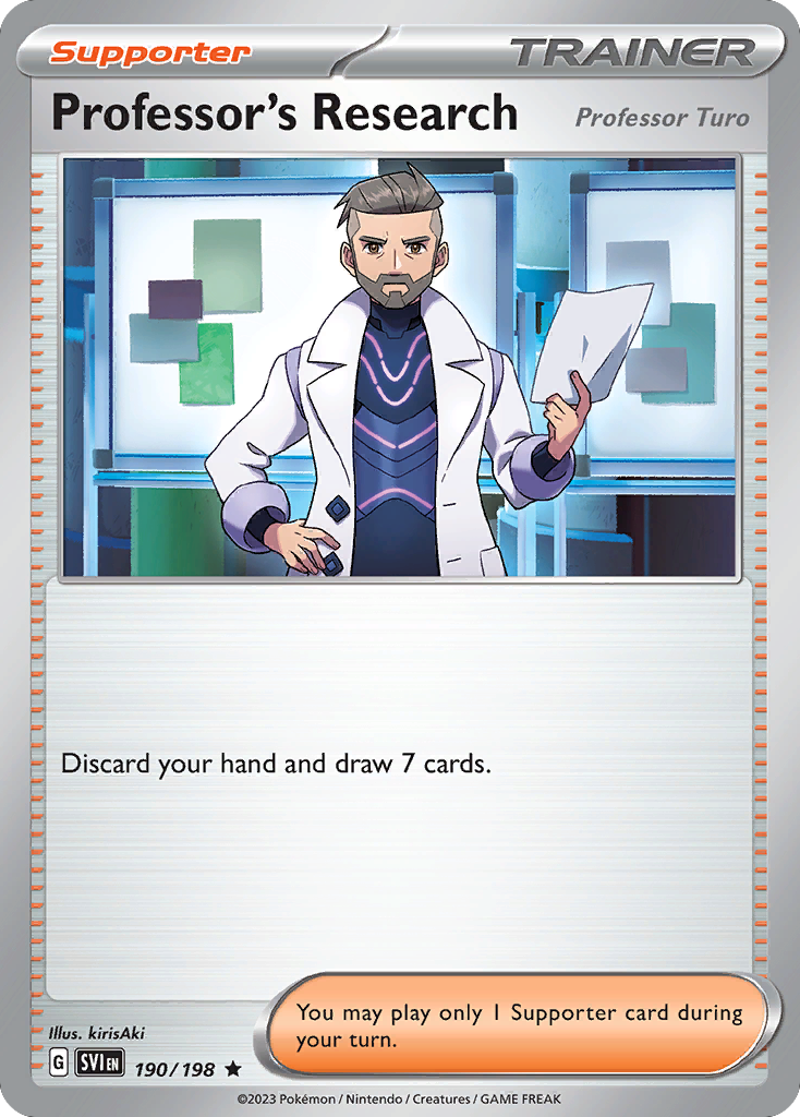 Scarlet & Violet Non - Holo Professor’s Research #190/198