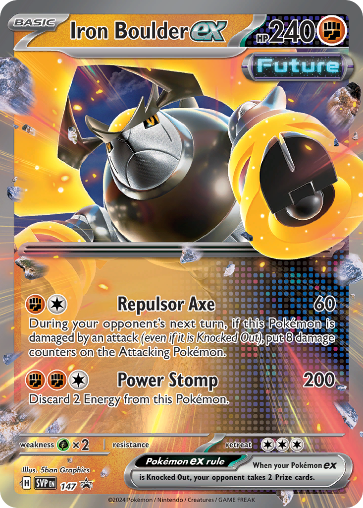 Scarlet & Violet Promo Iron Boulder ex #147