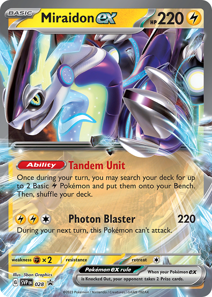 Scarlet & Violet Promo Miraidon ex #28
