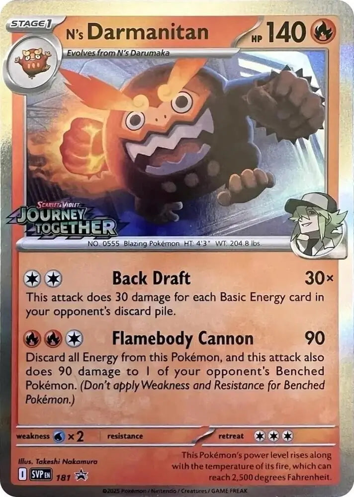 Scarlet & Violet Promo N's Darmanitan #181 Prerelease