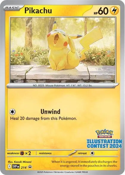 Scarlet & Violet Promo Pikachu #214