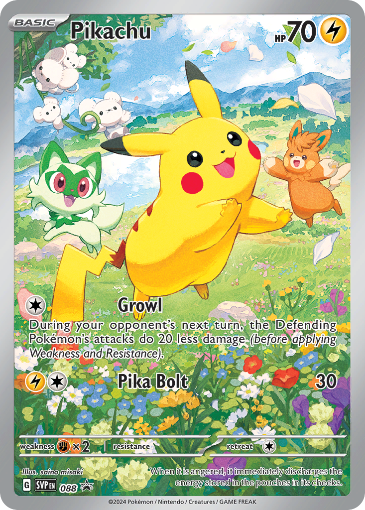 Scarlet & Violet Promo Pikachu #88