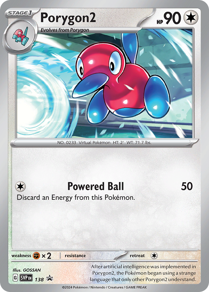 Scarlet & Violet Promo Porygon2 #138