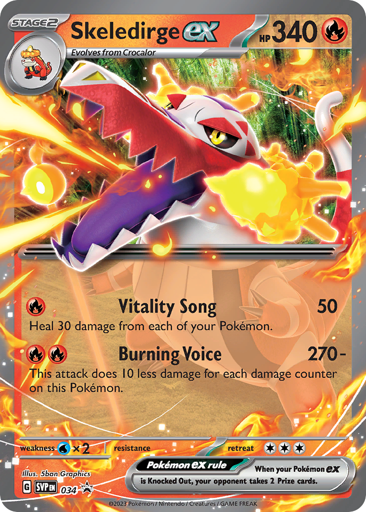 Scarlet & Violet Promo Skeledirge ex #34