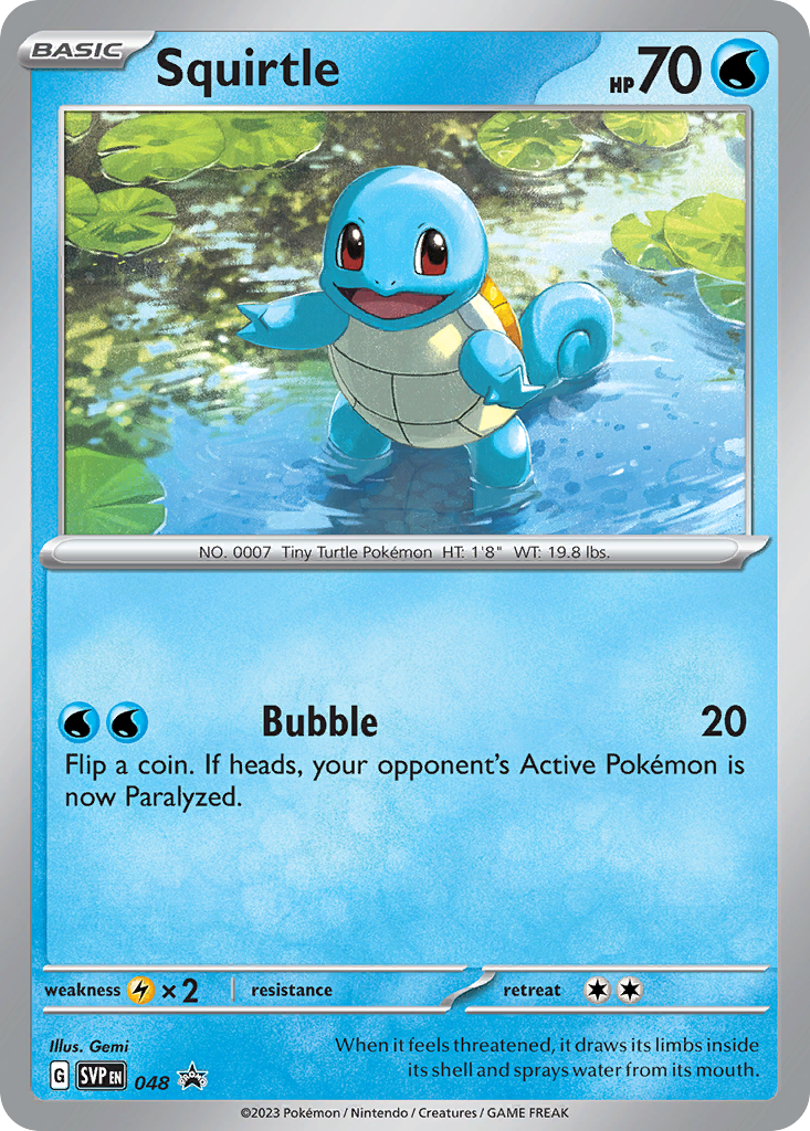 Scarlet & Violet Promo Squirtle #48