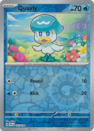 Scarlet & Violet Quaxly #52/198 reverse holo