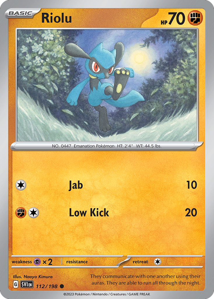 Scarlet & Violet Riolu #112/198