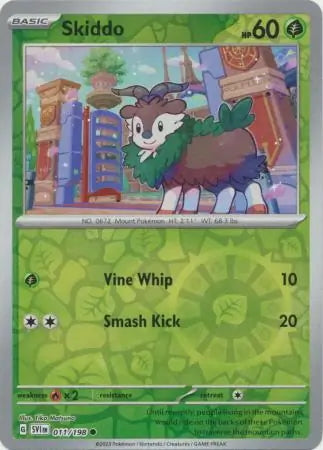 Scarlet & Violet Skiddo #11/198 reverse holo