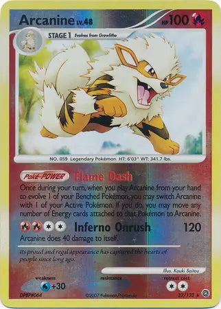 Secret Wonders Arcanine #22/132 reverse holo