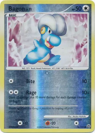 Secret Wonders Bagon #76/132 reverse holo