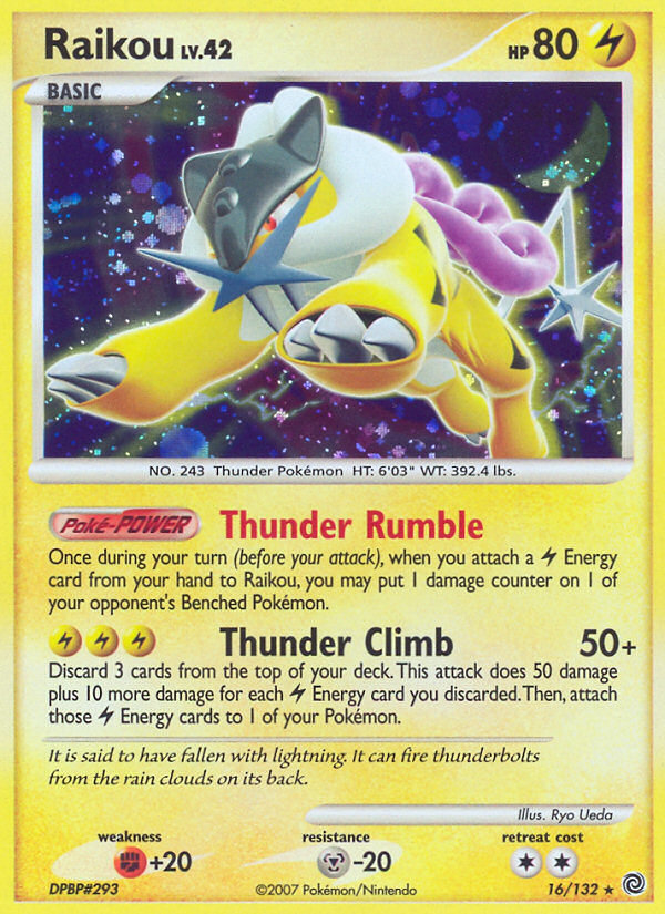 Secret Wonders Holo Raikou #16/132