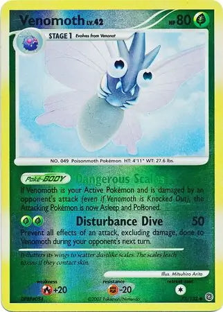 Secret Wonders Venomoth #73/132 reverse holo