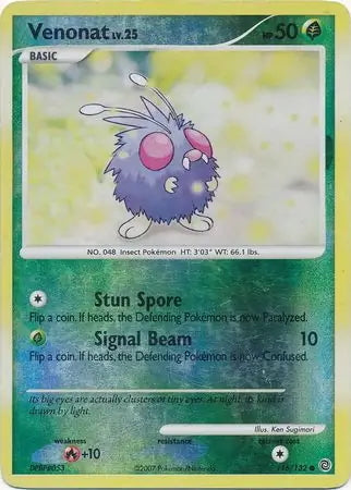Secret Wonders Venonat #116/132 reverse holo