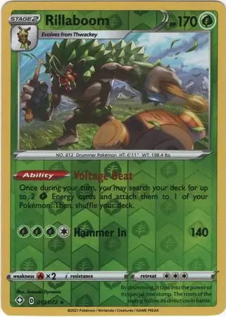 Shining Fates Rillaboom #13/72 reverse holo