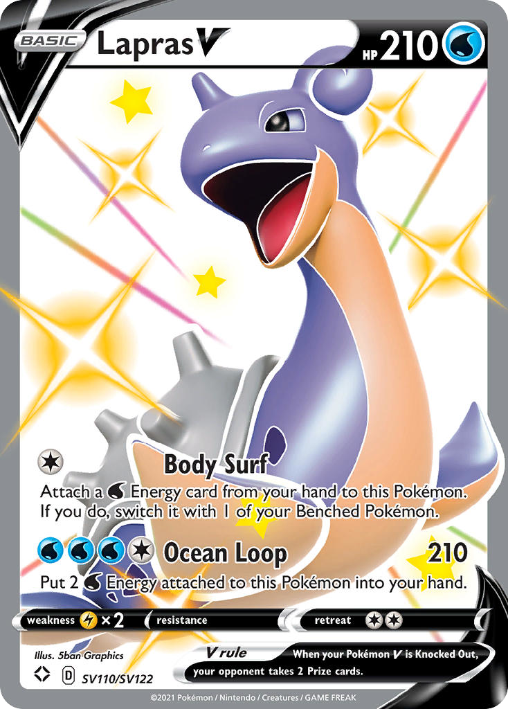 Shining Fates SV110/SV122 Lapras V