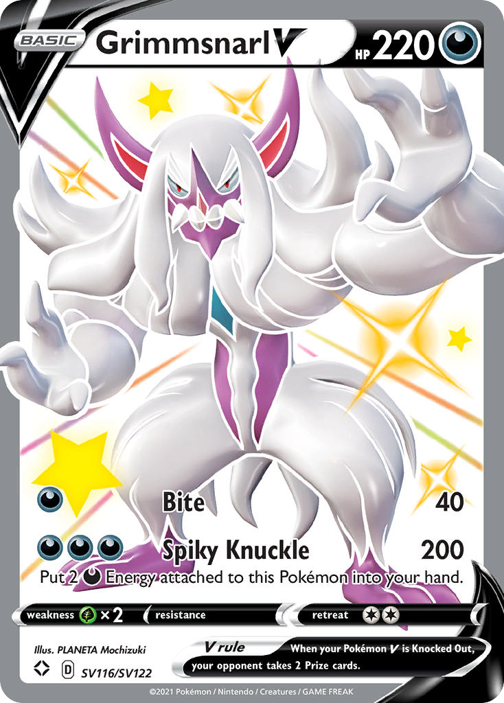 Shining Fates SV116/SV122 Grimmsnarl V