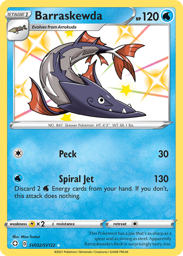 Shining Fates SV Barraskewda SV32/SV122