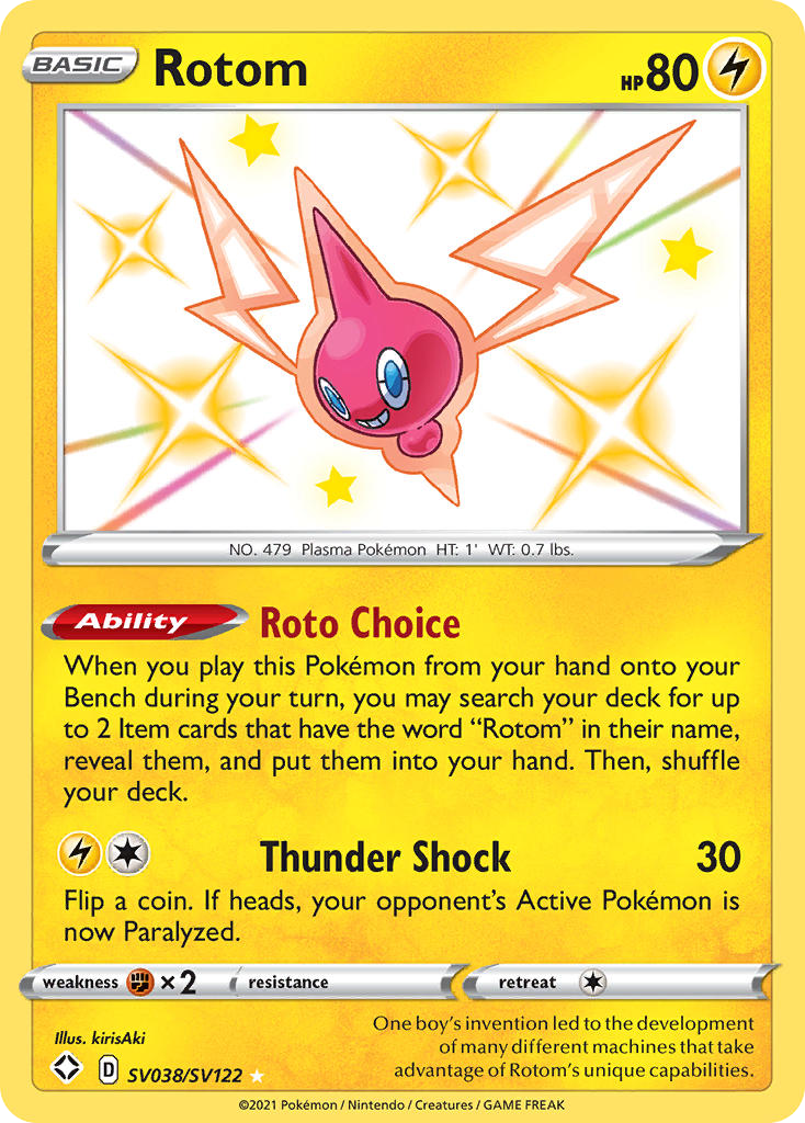 Shining Fates SV Rotom SV38/SV122