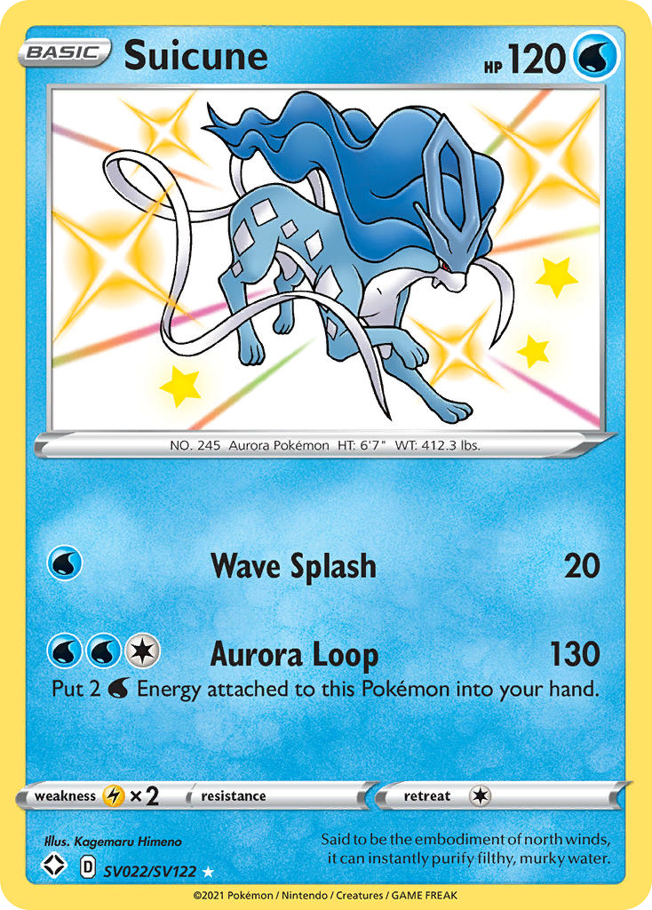 Shining Fates SV Suicune SV22/SV122