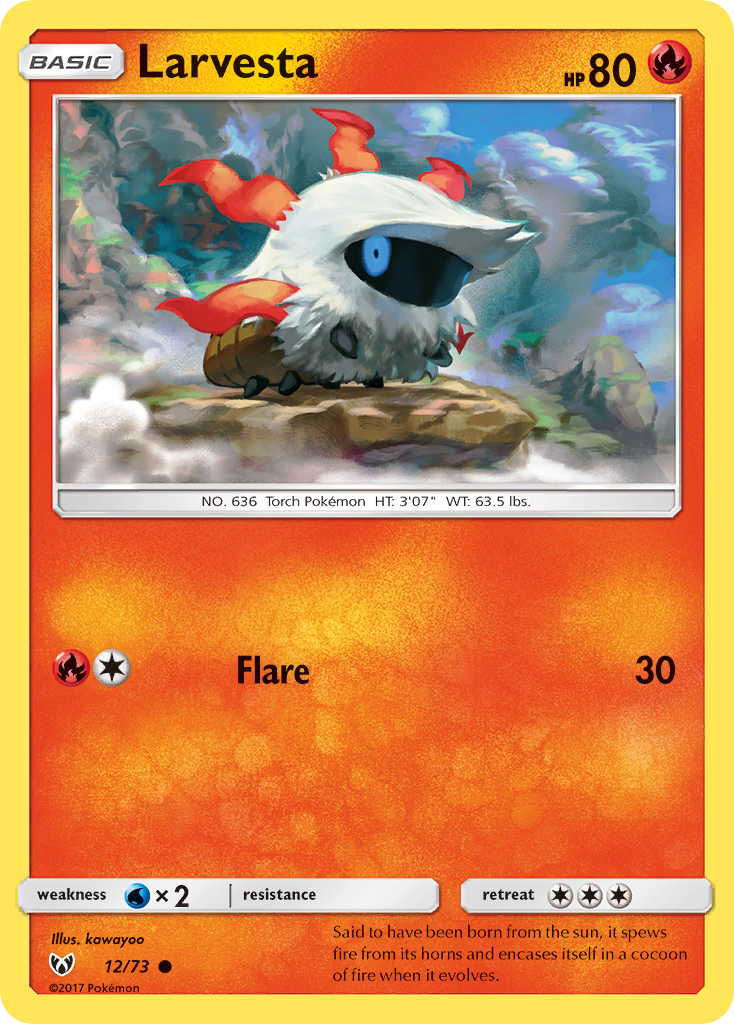 Shining Legends Larvesta #12/73
