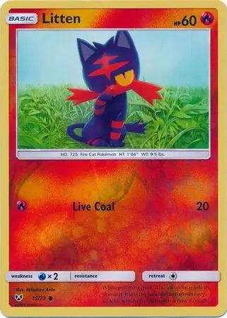 Shining Legends Litten #15/73 reverse holo