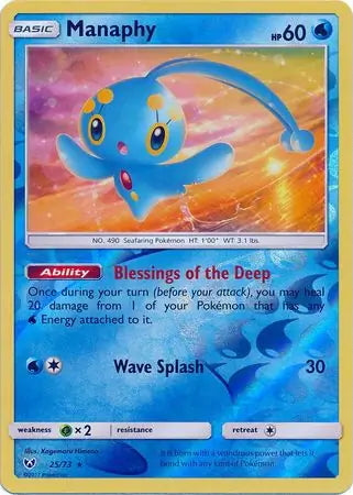 Shining Legends Manaphy #25/73 reverse holo