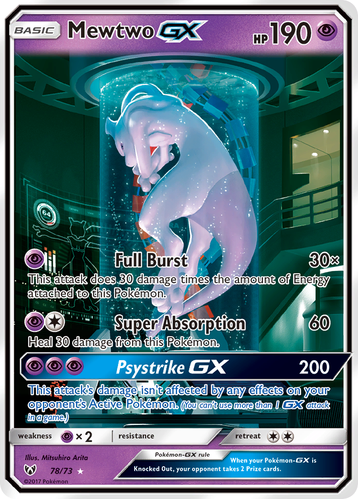 Shining Legends Mewtwo GX #78/73