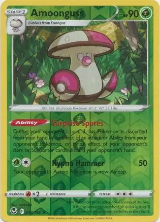 Silver Tempest Amoonguss #12/195 reverse holo